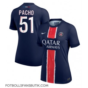 Paris Saint-Germain Willian Pacho #51 Replika Hemmatröja Damer 2024-25 Kortärmad